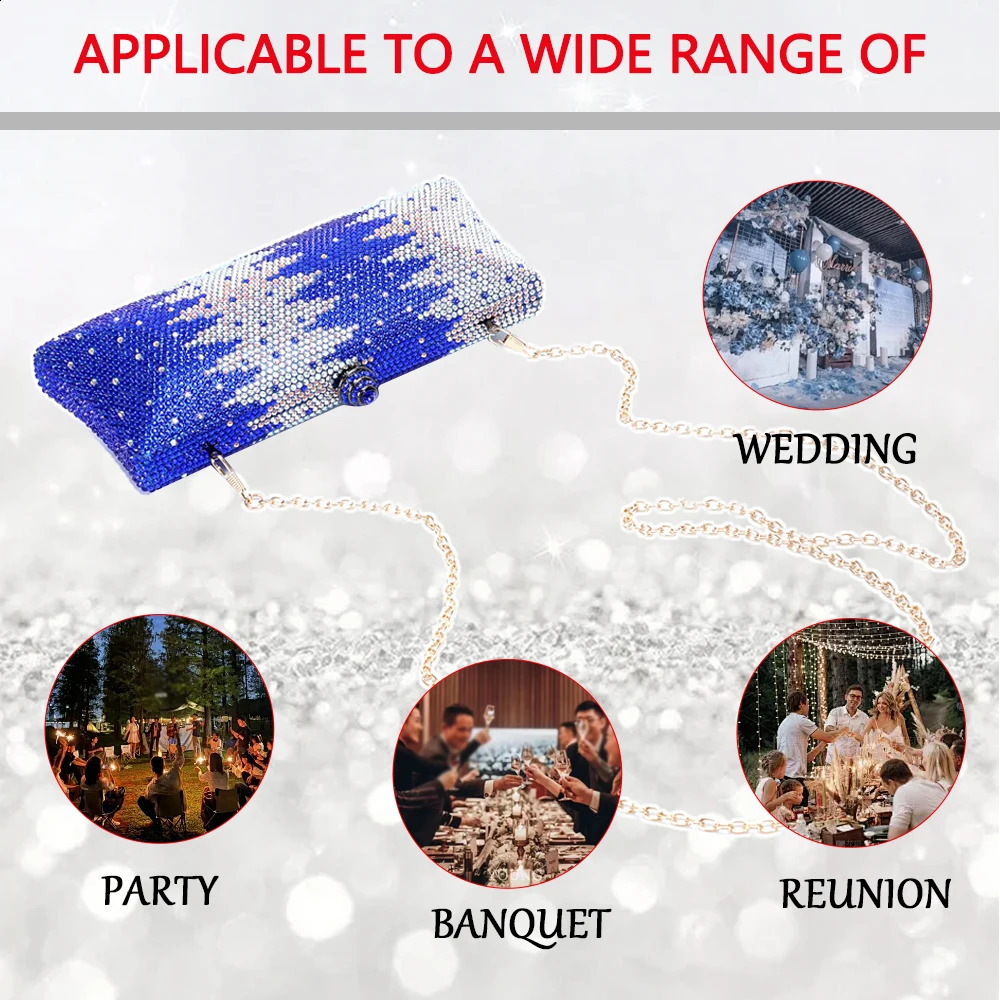 345000 Latest high quality handmade wallet crystal diamond lady clutch bag wedding party christmas valentine gift dinner 240813