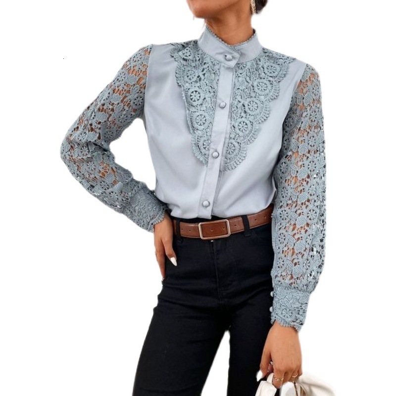 2024 Fashion V-neck Blouse Ladies Shirt Top Women