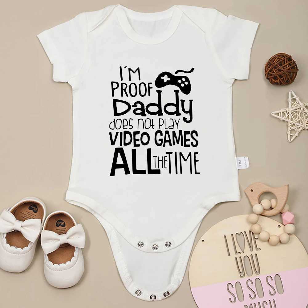 Interesting baby clothing for babies aged 0 to 24 months Onesies cotton multi-color round neck newborn bodysuit European W240812