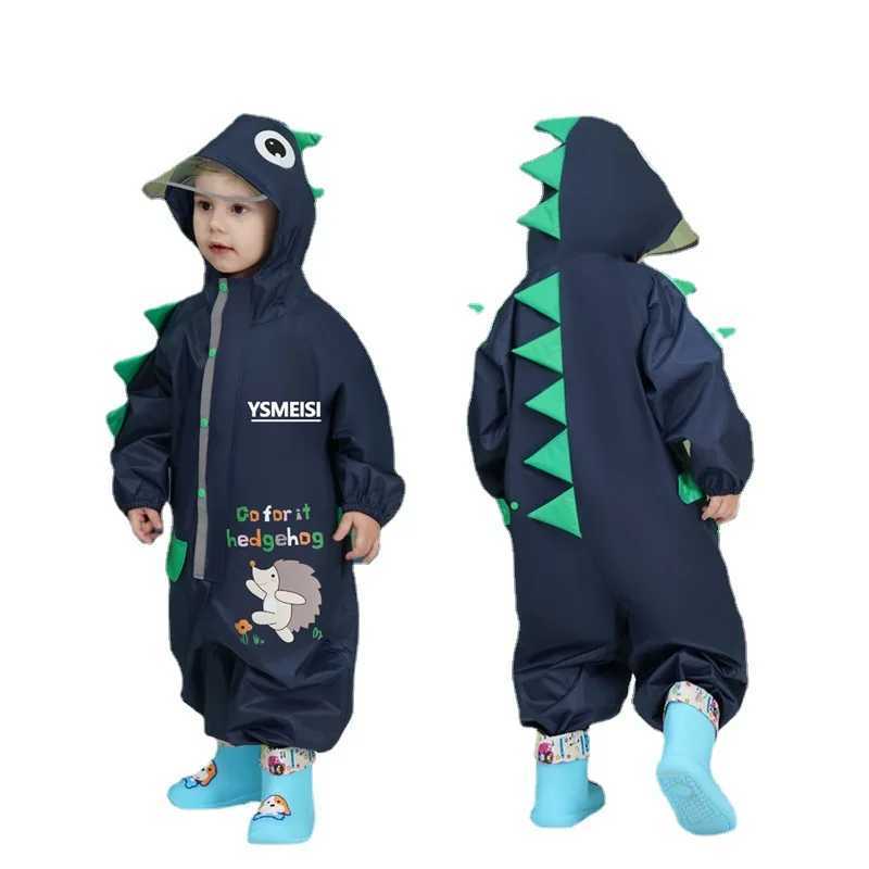 Childrens Raincoat Kindergarten Poncho for Primary School Students Baby Rain Gear Dinosaur Raincoat Kids Rain Coat Rain Poncho Y240810