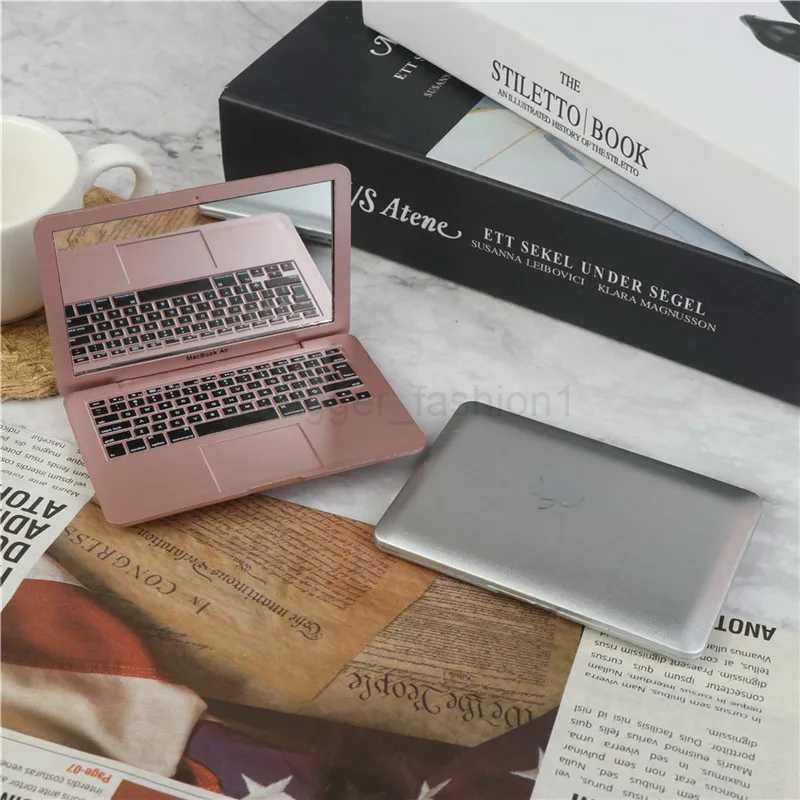 Girl mini pocket laptop shape makeup clear mirror baby mirrors toyXJ240813