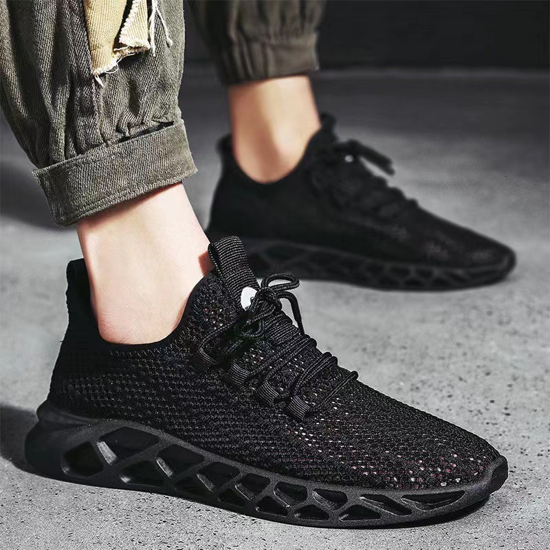 Ddmysports Men S New Black Mesh Sports Youth Breathable And Casual For Summer Men Running Shoes Trendy Outdoor Shoes