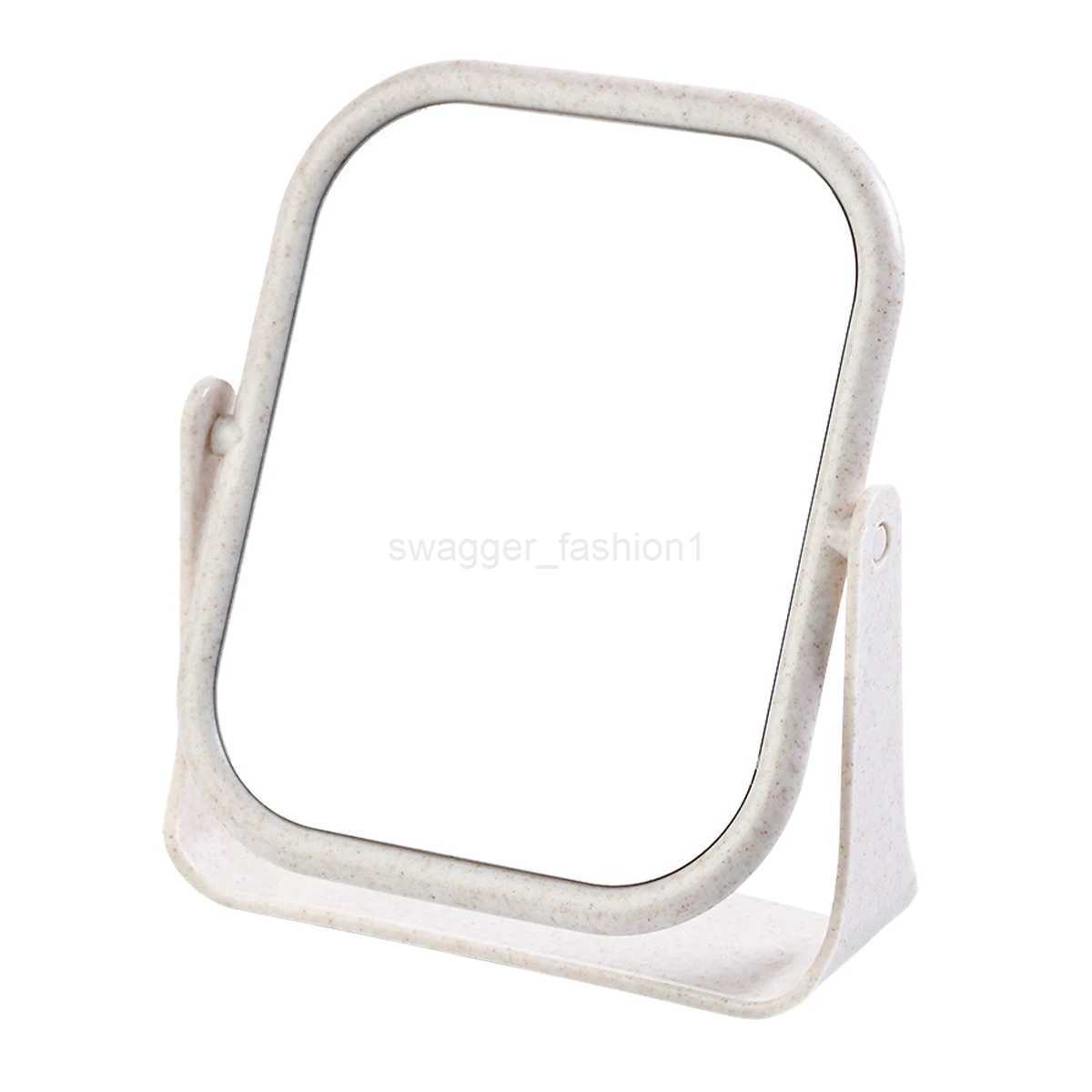 Desktop Foldable Makeup Mirror Simple Portable Princess Mirror Square Makeup Mirror Small Mirror with Stand for WomenXJ240813
