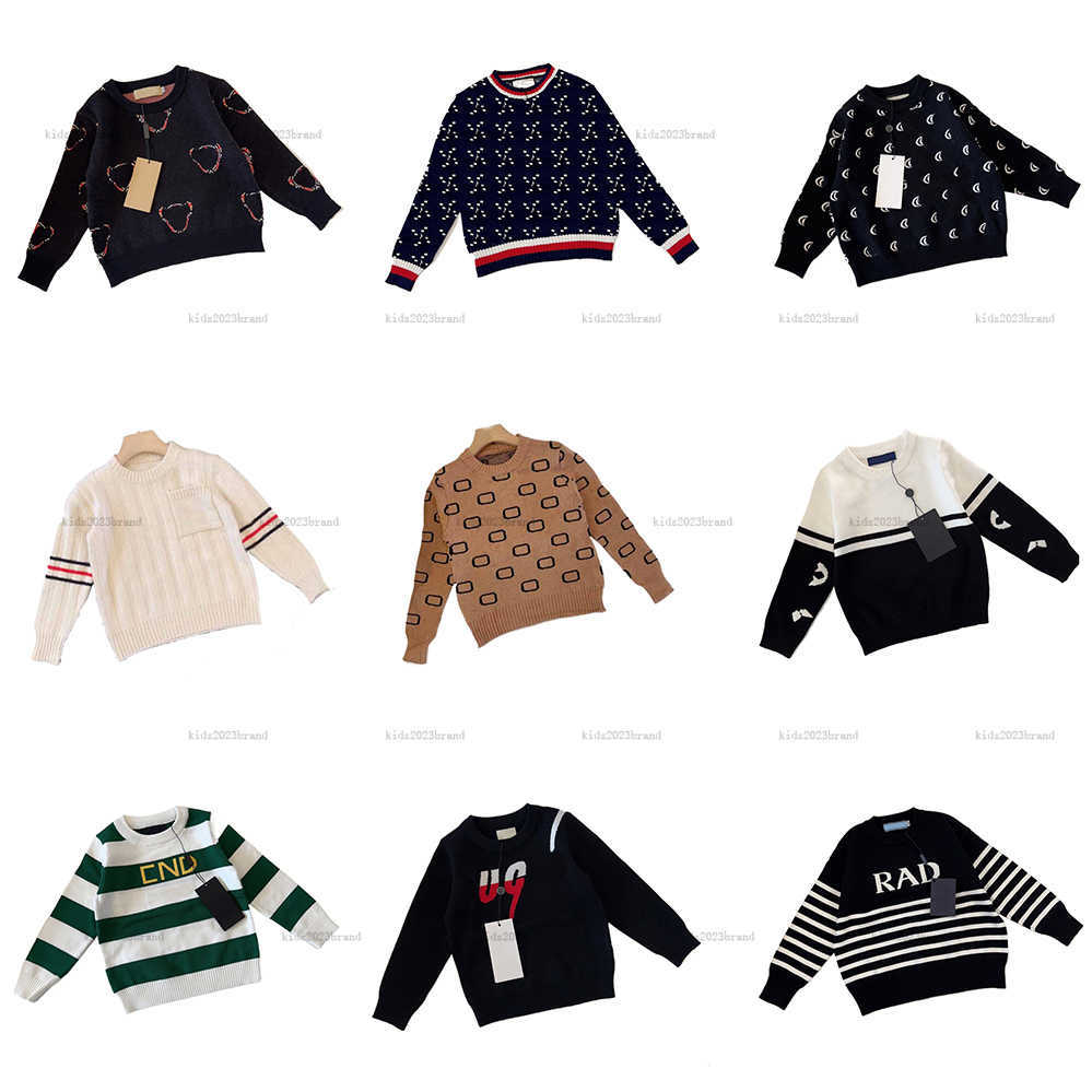New baby Cardigan toddler Sweaters Autumn kids designer clothes Round neck Girls Boys Sweater Knitted warm autumn clothing