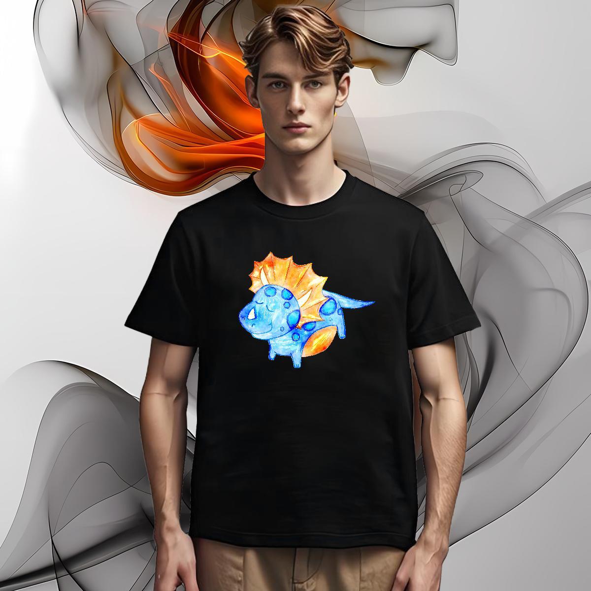 Man T Shirts 230g 100% Cotton dog Sports Casual Breathable Short Sleeve Skull Men Clothes T-Shirt 2024 Designer Soft Tshirts