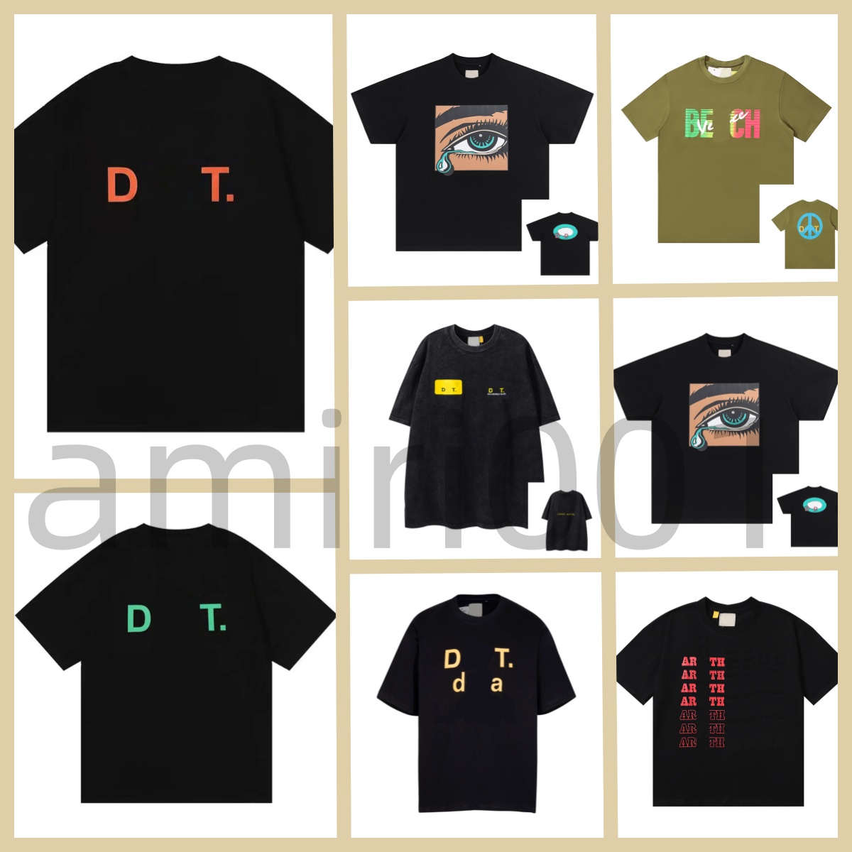 Designer vêtements homme t-shirt Gal Tee Depts T-shirts noir blanc mode hommes femmes tee-shirts lettres luxe T-shirt brand t-shirt vêtements