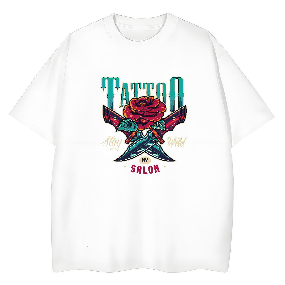 Cool Tshirt for Man Woman Street wear Hip Hop 230g Cotton Graphic Breathable tool T-Shirts for Men 2024 Summer Top Tees