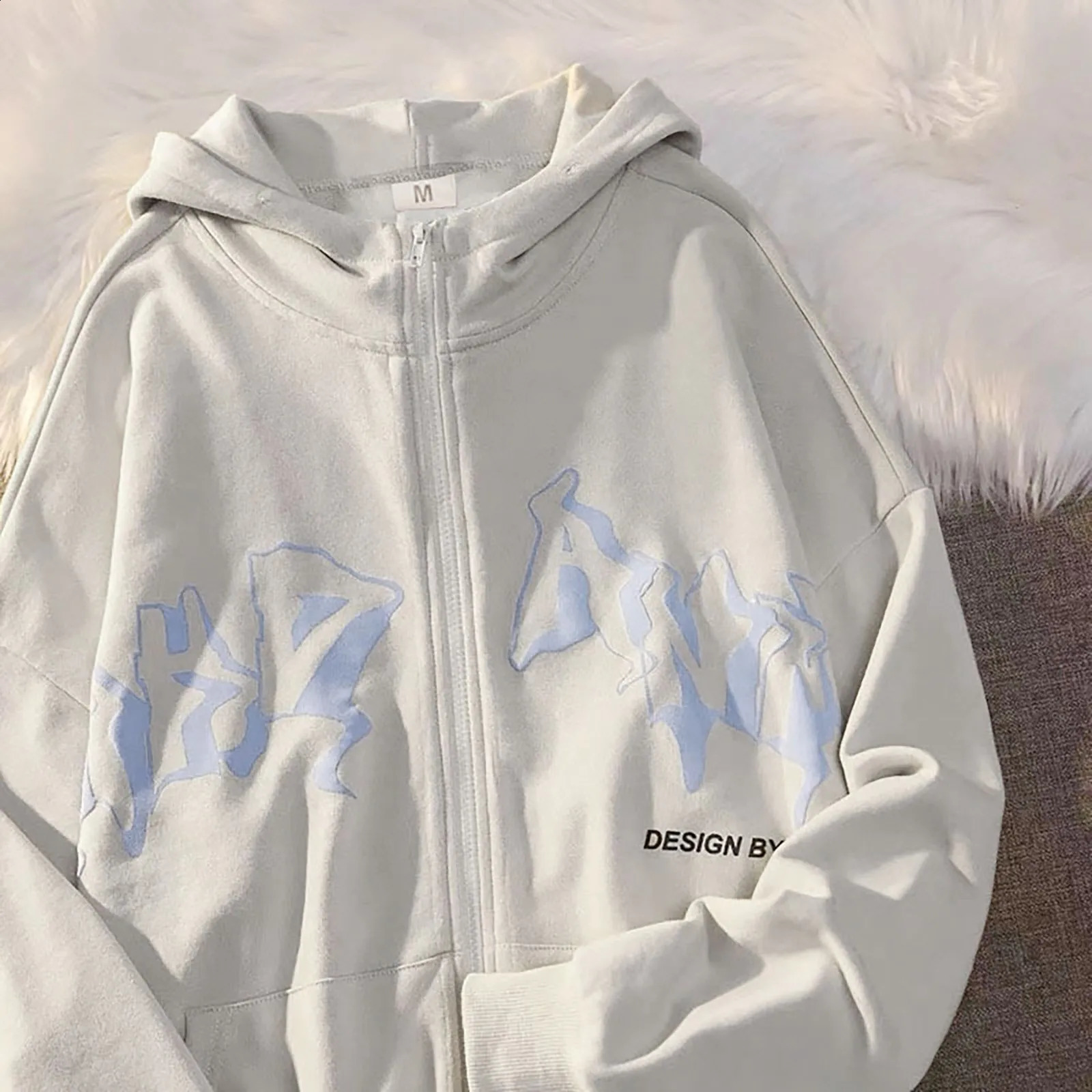 Jacket Zip Up Hoodies Hip Hop Sweatshirt Vintage Goth Print Hooded Jacket Street Fashion Unisex The Shining Hoodie Womens 240812