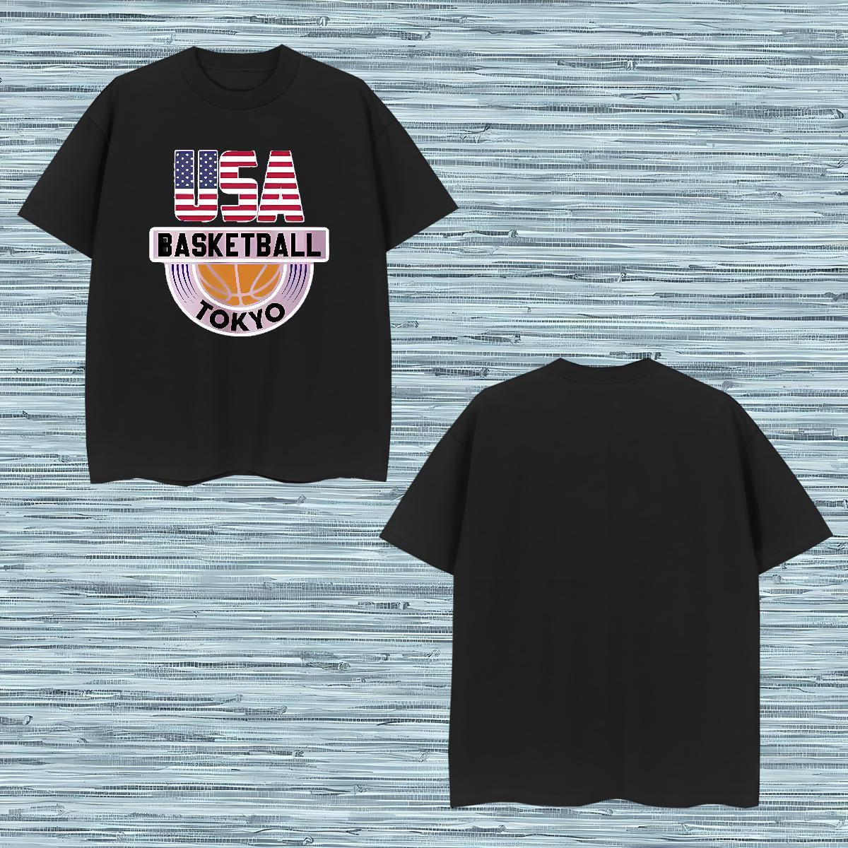 Popular letter T shirt Hip Hop Street Tshirts 100% Cotton 230g Customized Pure Cotton Plus Size Cartoon Clothings