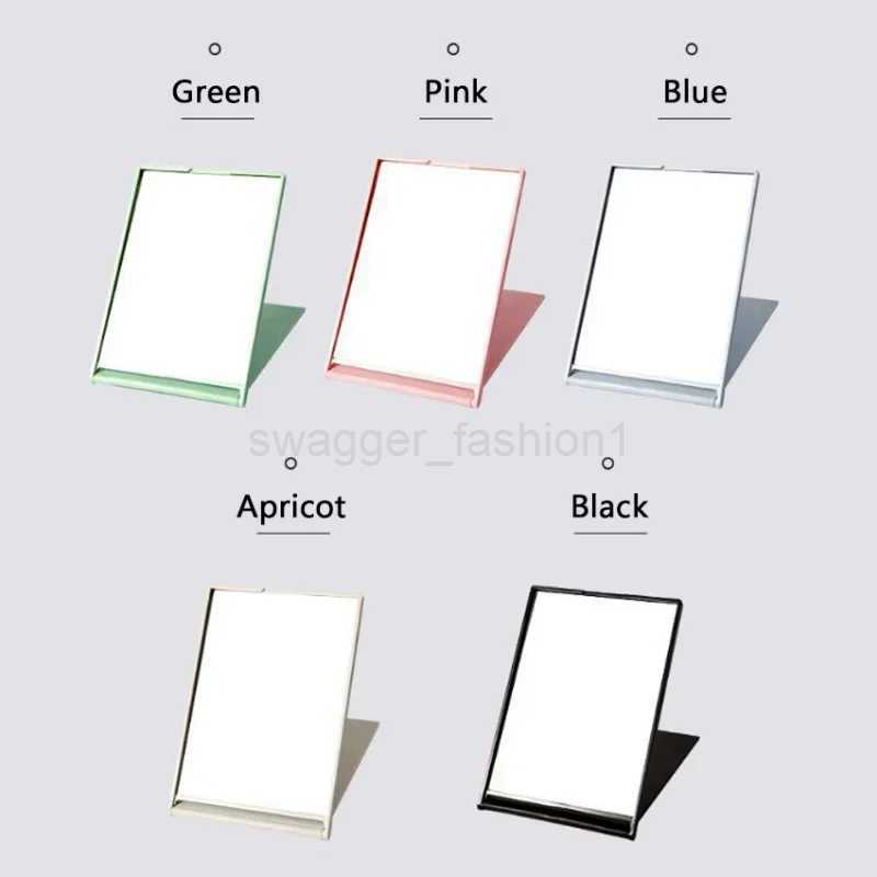 Folding Mirror Mini Portable Makeup Mirror Hand Standing Small Mirror Vanity Foldable Compact Pocket Cosmetics ToolsXJ240813