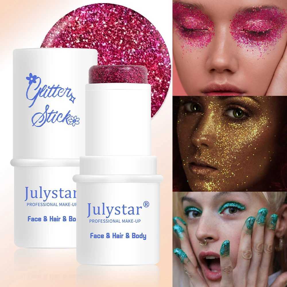 Big sequin flash stick self-adhesive eye flash multi-functional nail hair body flash gel flash art loose sequin cream W240812