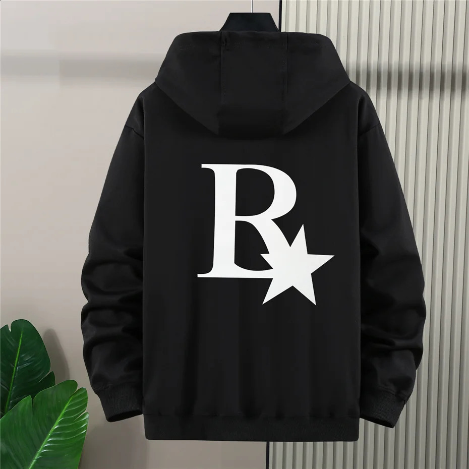 Hooded Jacket Men Autumn Winter Thick Jackets Plus Size 10XL Fashion Casual Solid Color Black Coat Male Big Size 240812
