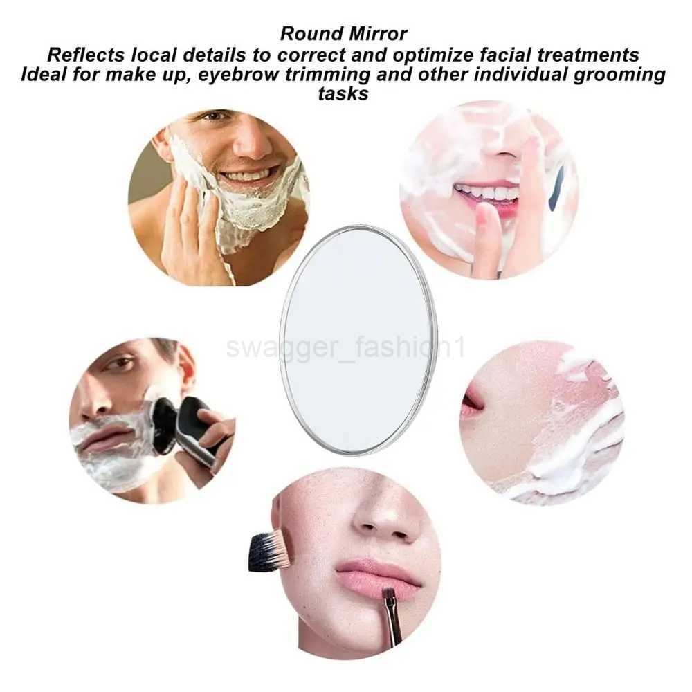 Remove Acne Pores Makeup Mirror Makeup Tool With 3 Suction Cups 5/10/20/30x Magnifying Mirror Black Round Shape Cosmetics MirrorXJ240813