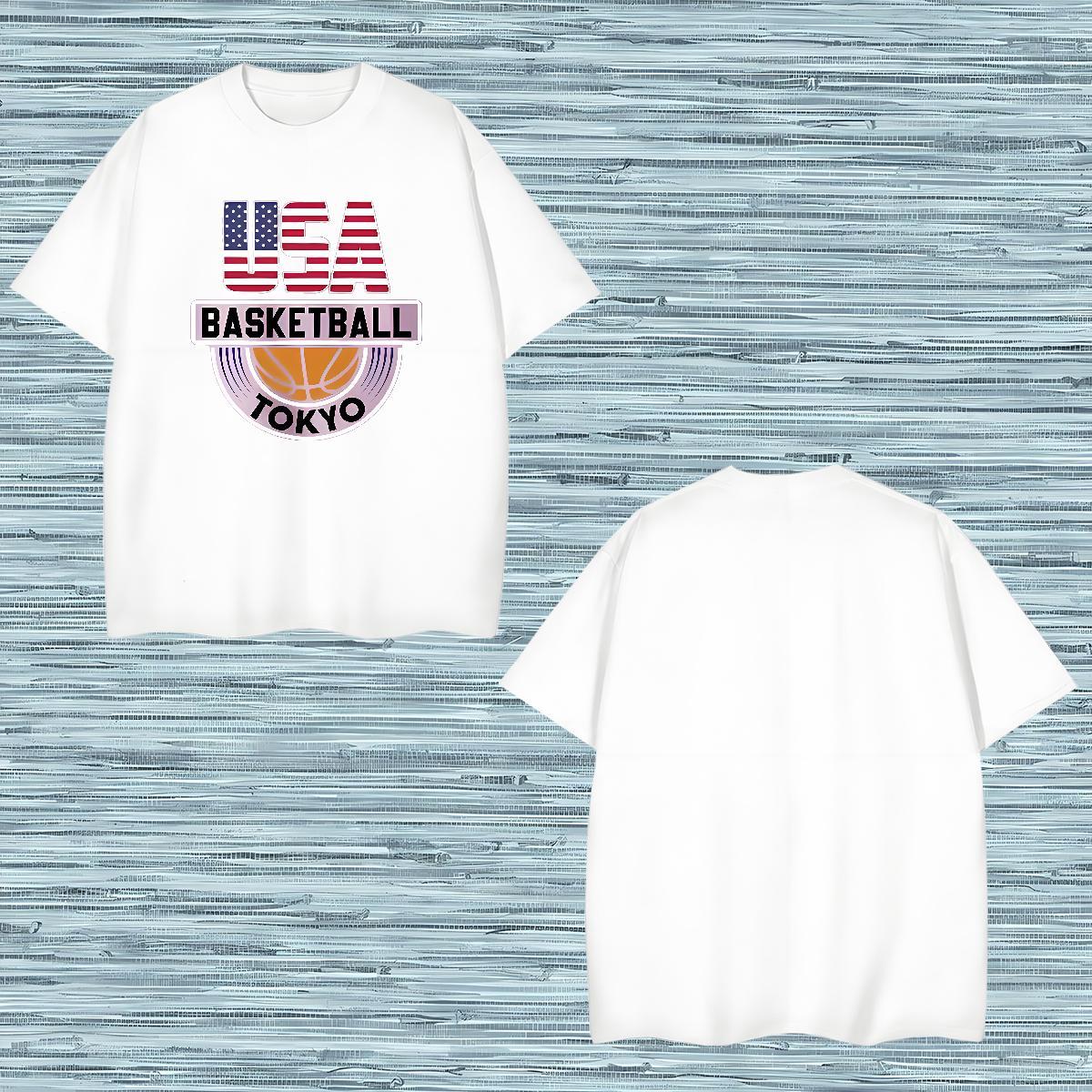 Popular letter T shirt Hip Hop Street Tshirts 100% Cotton 230g Customized Pure Cotton Plus Size Cartoon Clothings