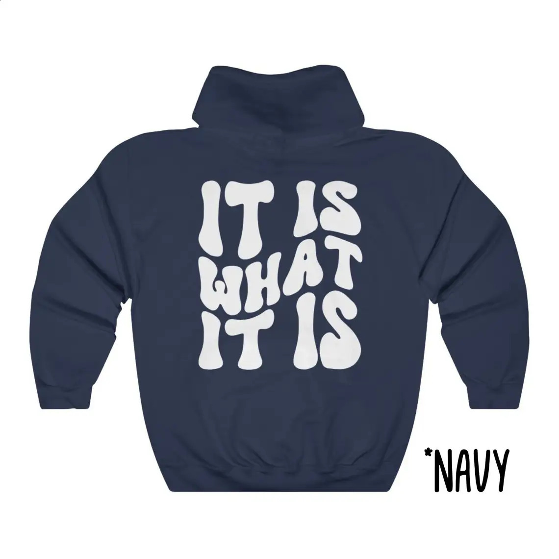 It is what it graphic hoodie Boho VSCO aesthetic preppy clothes retro sweatshirt Trendy Preppy Tumblr Pullover 240812