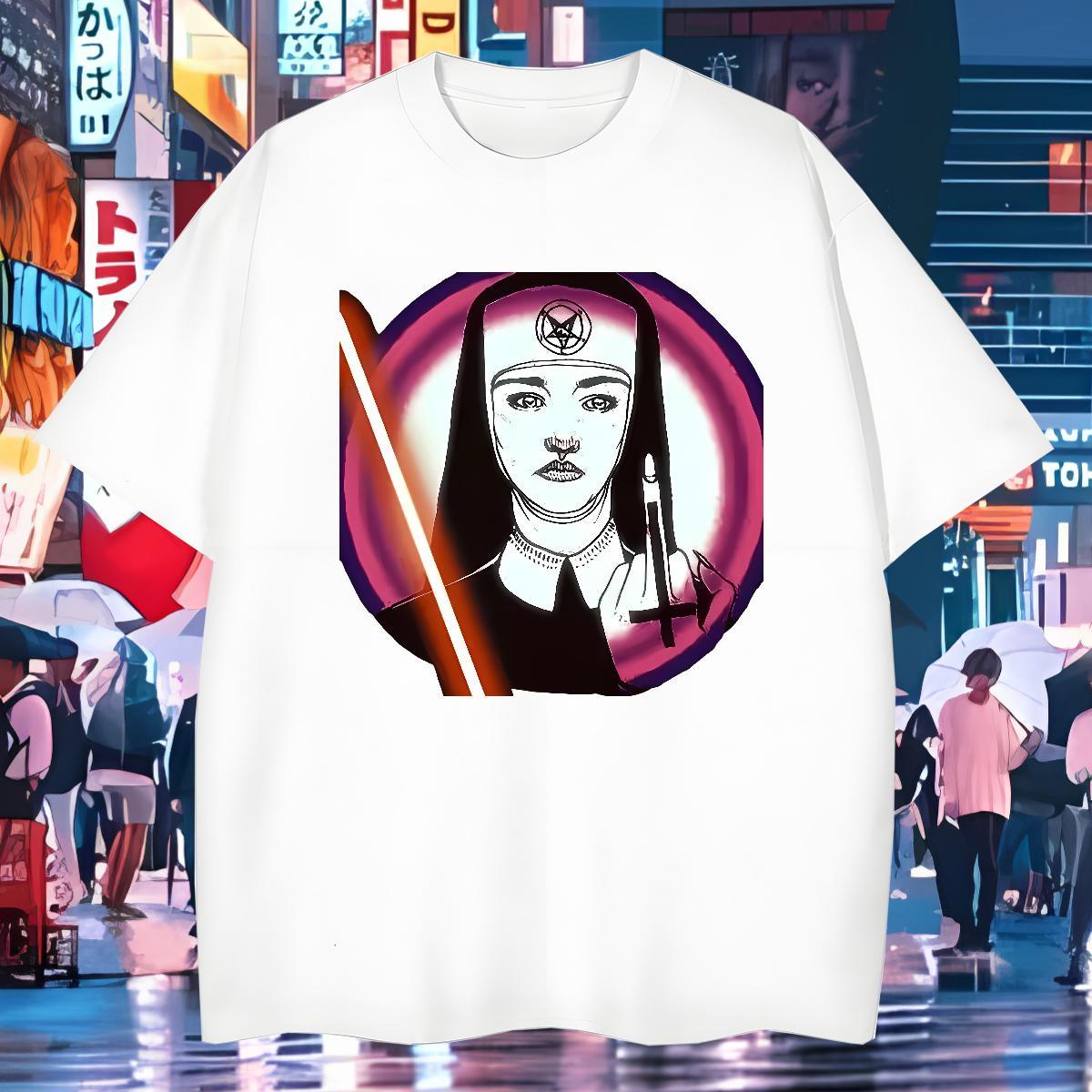 T-Shirts 230g Pure Cotton nun Sport Breathable Short Sleeve Oversized 4XL Men Tops Tees New Unisex Tops Shirt