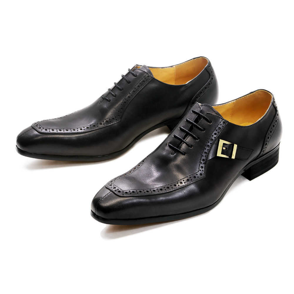 CMM Mens Leather Shoes Leather Business Office Wedding Shoes Oxford Shoes Mens Bullock Formal Dress Highend Casual Mens Shoes