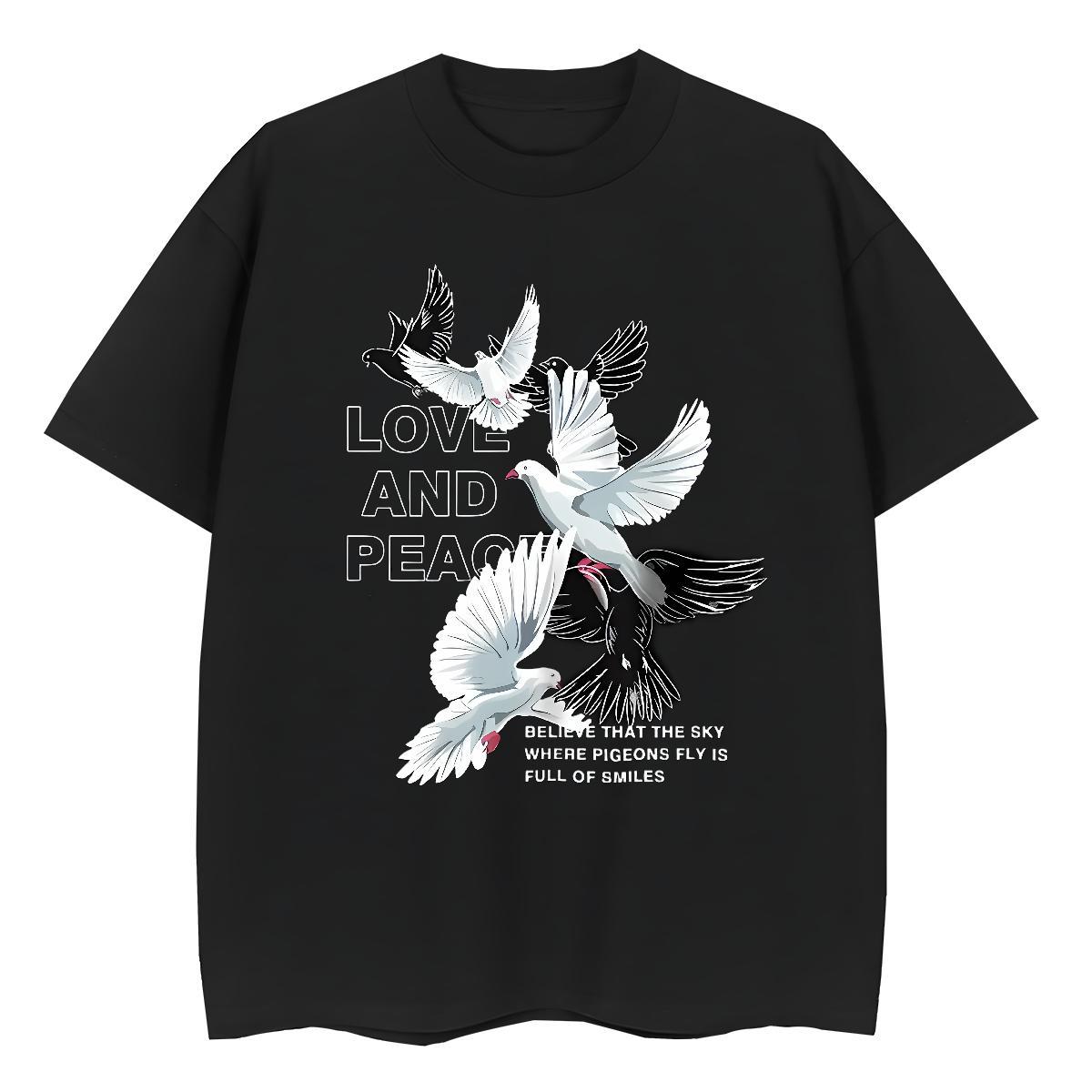 Classic T Shirt For Man eagle Breathable Short Sleeve Casual Beach Oversized 3XL 4XL 230g 100% Cotton Men Tees 2024 Designer Tees Shirts
