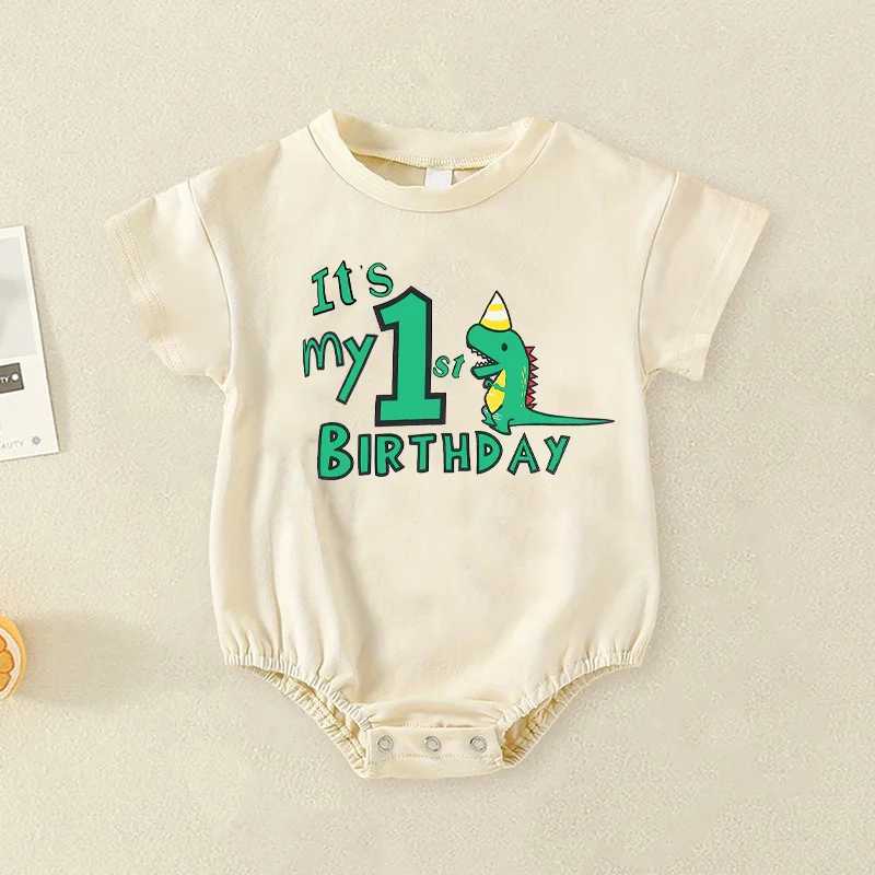 This is my first time printing baby boy bubble jumpsuit short sleeved oversized bubble bodysuit birthday party baby costume W240812