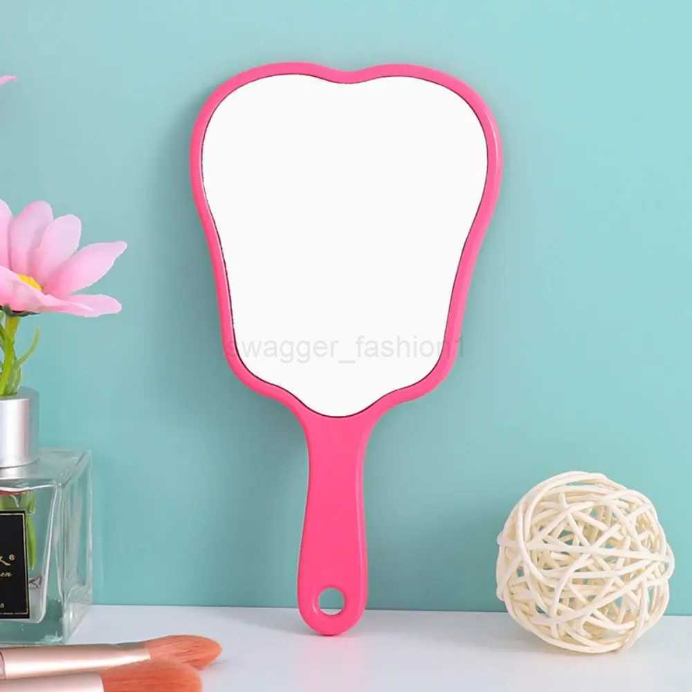 Dental Mirror Plastic Handle Mirror High-definition Cosmetic Mirror Portable Small Mirror Can Be Hung Hand-held Mirror for WomenXJ240813