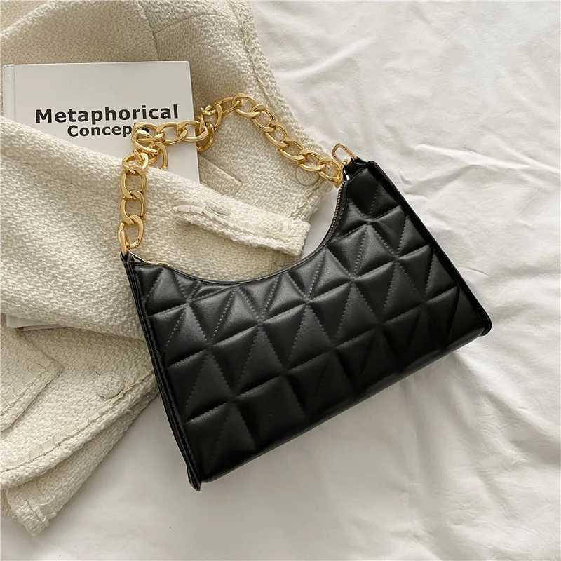 New Arrival Womens Advanced Diamond Bag New Trend All-match Shoulder Bag Niche Chain Handbag Female Fashion Texture Shopping Bag T250318