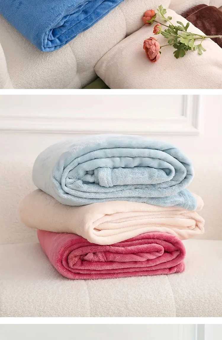 Blankets Bed for winter warmth PPolos bear cool knee wool camping nap flannel soft blanket large ultrafine fiber bed T240813