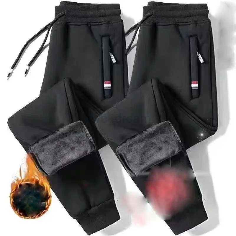 Autumn Winter Thickened Sports Pants for Men Warm Casual Joggers Pants Loose Leggings for Men SweatpantsXJ240813