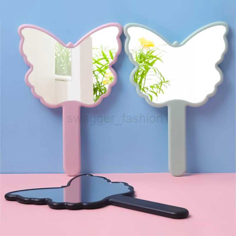 Butterfly Shaped Makeup Mirror Handheld Mirror Portable Eyelash Extension Mirrors Salon Mirrors Makeup AccessoriesXJ240813