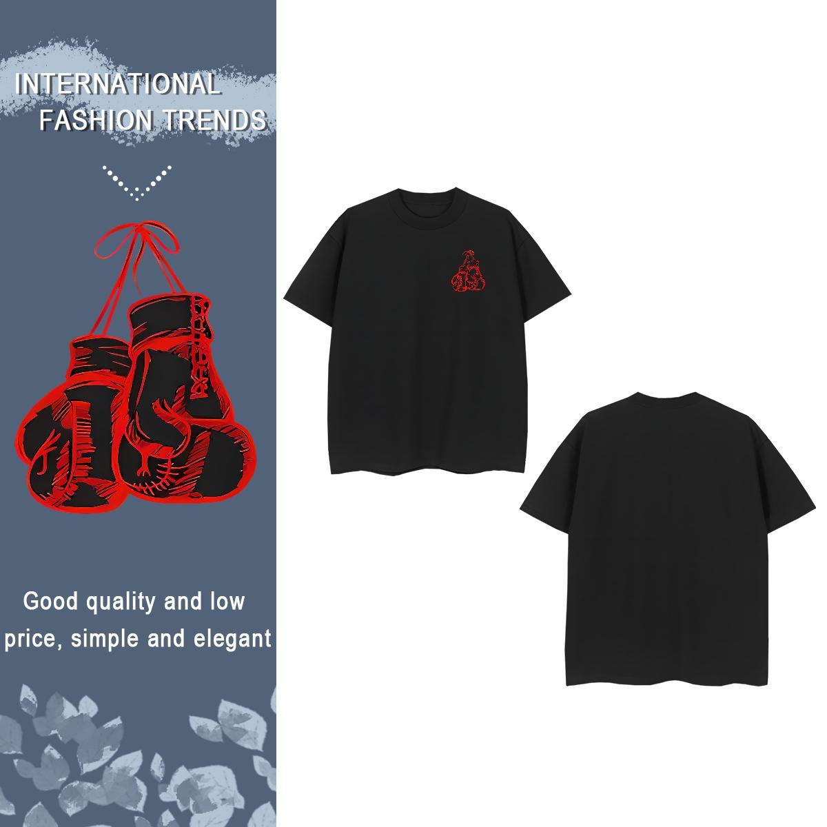 T Shirt For Man 100% Cotton 230g gloves Street Casual Crew Neck Custom Print Plus Size Men Tops Tees Stylist Cool Tees Shirts