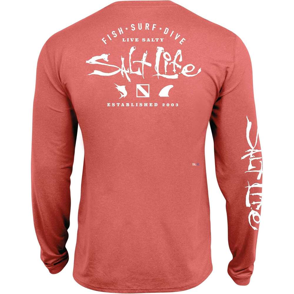 Long Sleeve Shirts For Men Sweatshirt Salt Life Waterman Trifecta Performance Pocket Graphic Tee T Shirt Streetwear Casual Tops Clothes sweatshirts