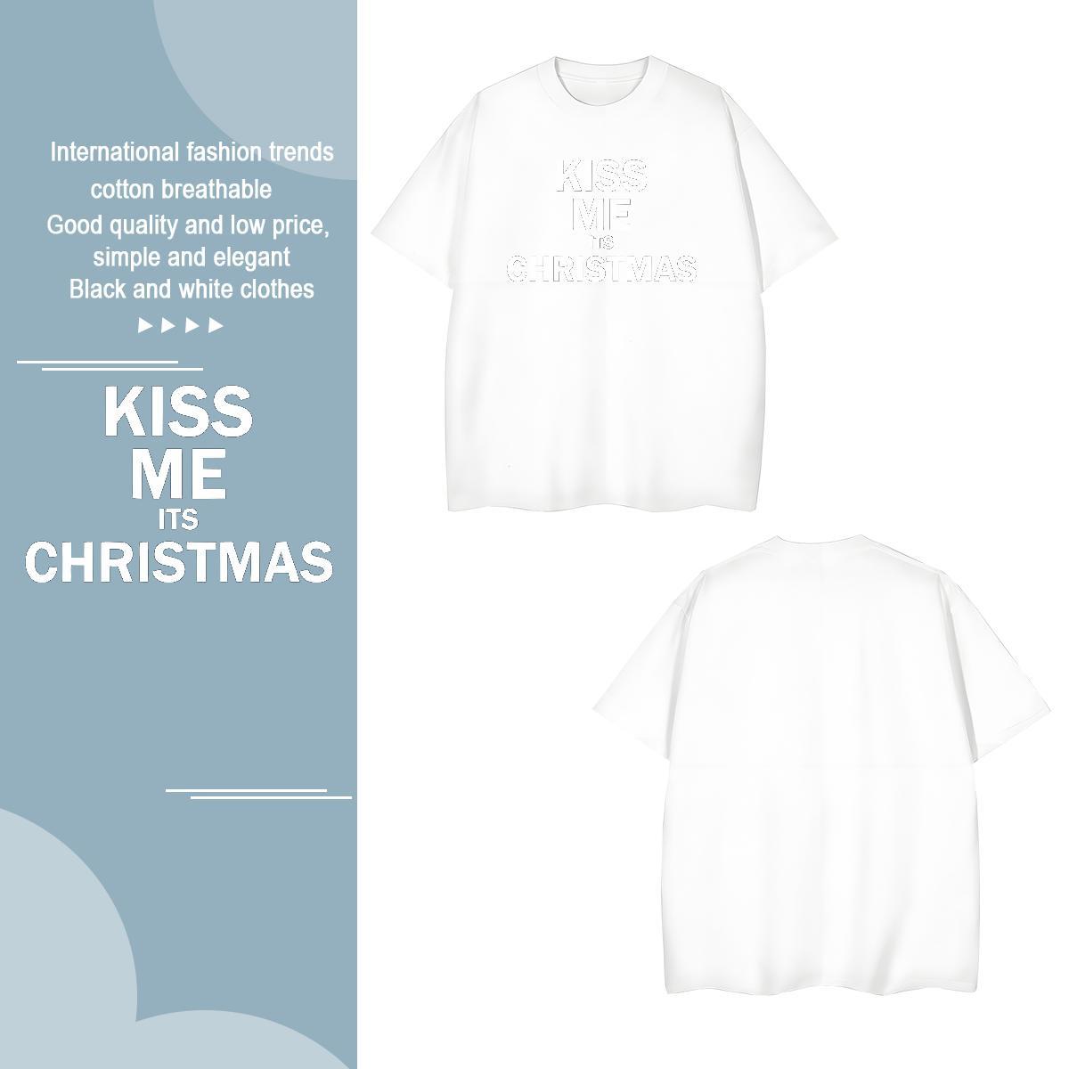 Loose Fit letter T Shirts Men Street Wear Men Tshirts 230g Pure Cotton Fashion Breathable Short Sleeve Customized Print Clothes