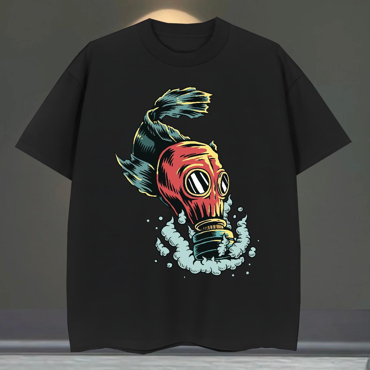 Loose Fit Tshirts Sport 230g Pure Cotton DIY Printed Breathable Short Sleeve ET T Shirts Men DIY Customized Tops