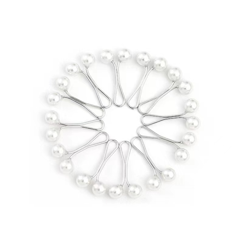 Compact pearl scarf clip headscarf clip shawl clip fixed clip brooch pin