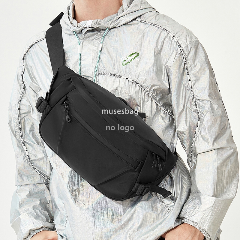 Chest bag waterproof crossbody bag Large capacity men's waist pack multi-functional casual chest mobile phone single shoulder sports body bag for