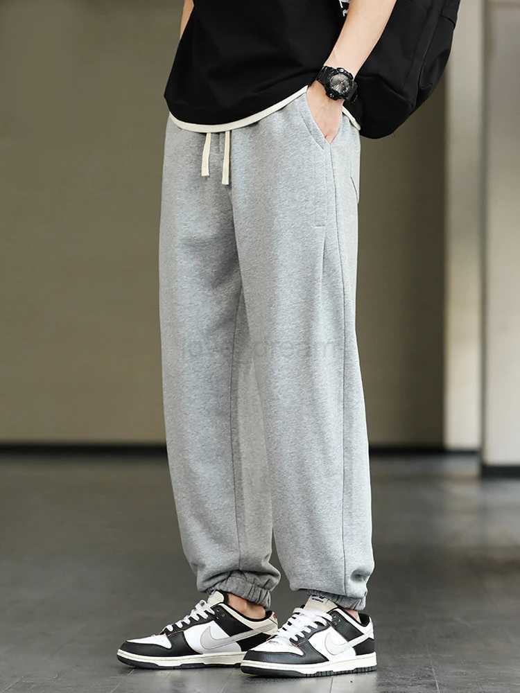 2023 New Mens Jogger Sweatpants Fashion Drawstring Streetwear Casual Baggy Trousers Male Cotton Loose Harem Pant Plus Size 8XLXJ240813