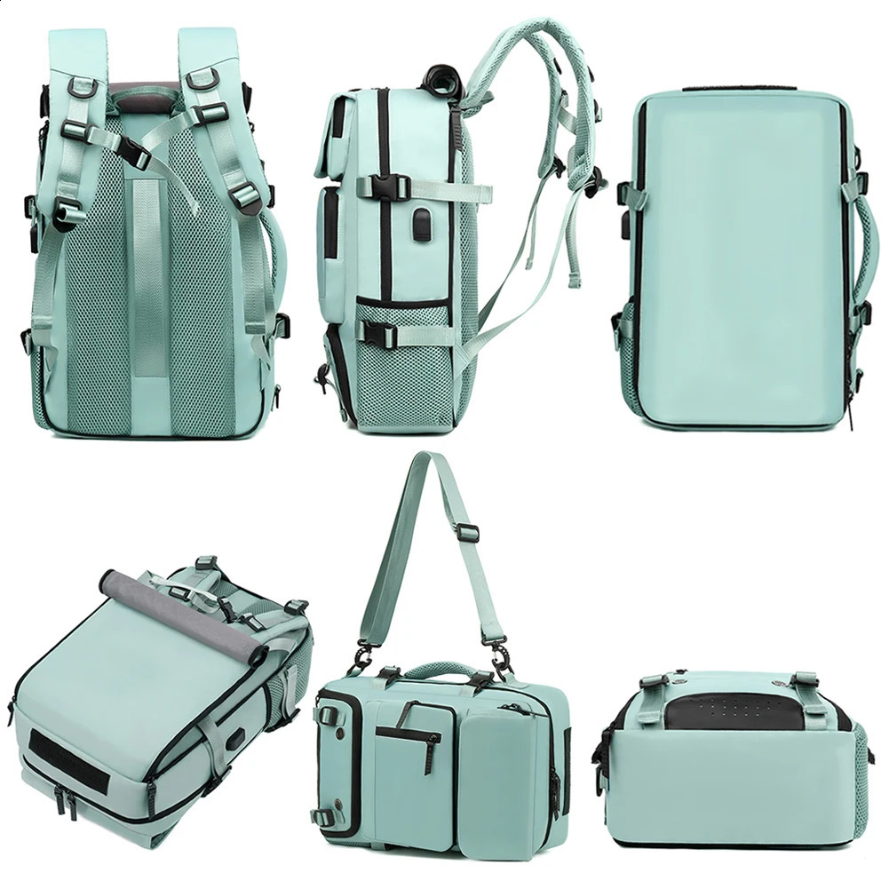 Travel backpack travel luggage with large capacity and expandable multiple pockets bag shoe storage 240813