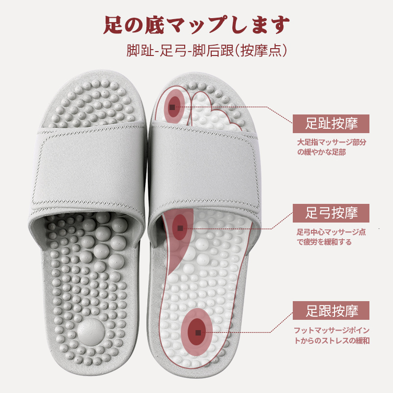 New men's massage slippers foot acupoints bathroom shower anti slip finger pressure board foot therapy sandals men's summer cool slippers