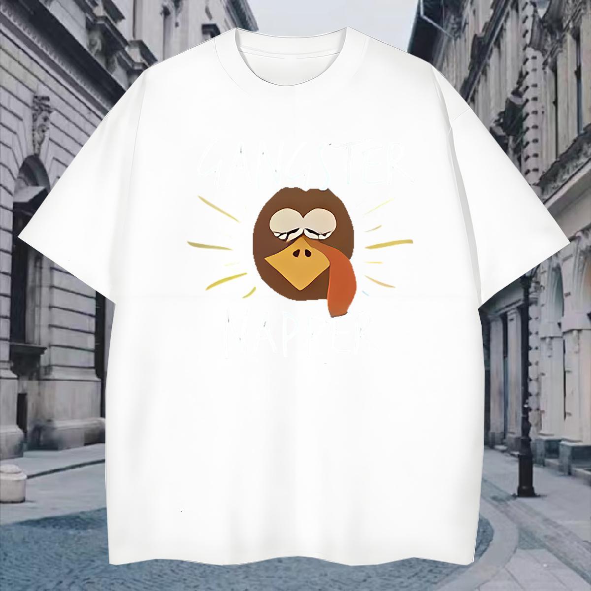 T-Shirts 230g 100% Cotton bird Casual Daily Wear Short Sleeve O-Neck Custom Print Plus Size Tshirts Fashion Design TOP Quality Tops Tees