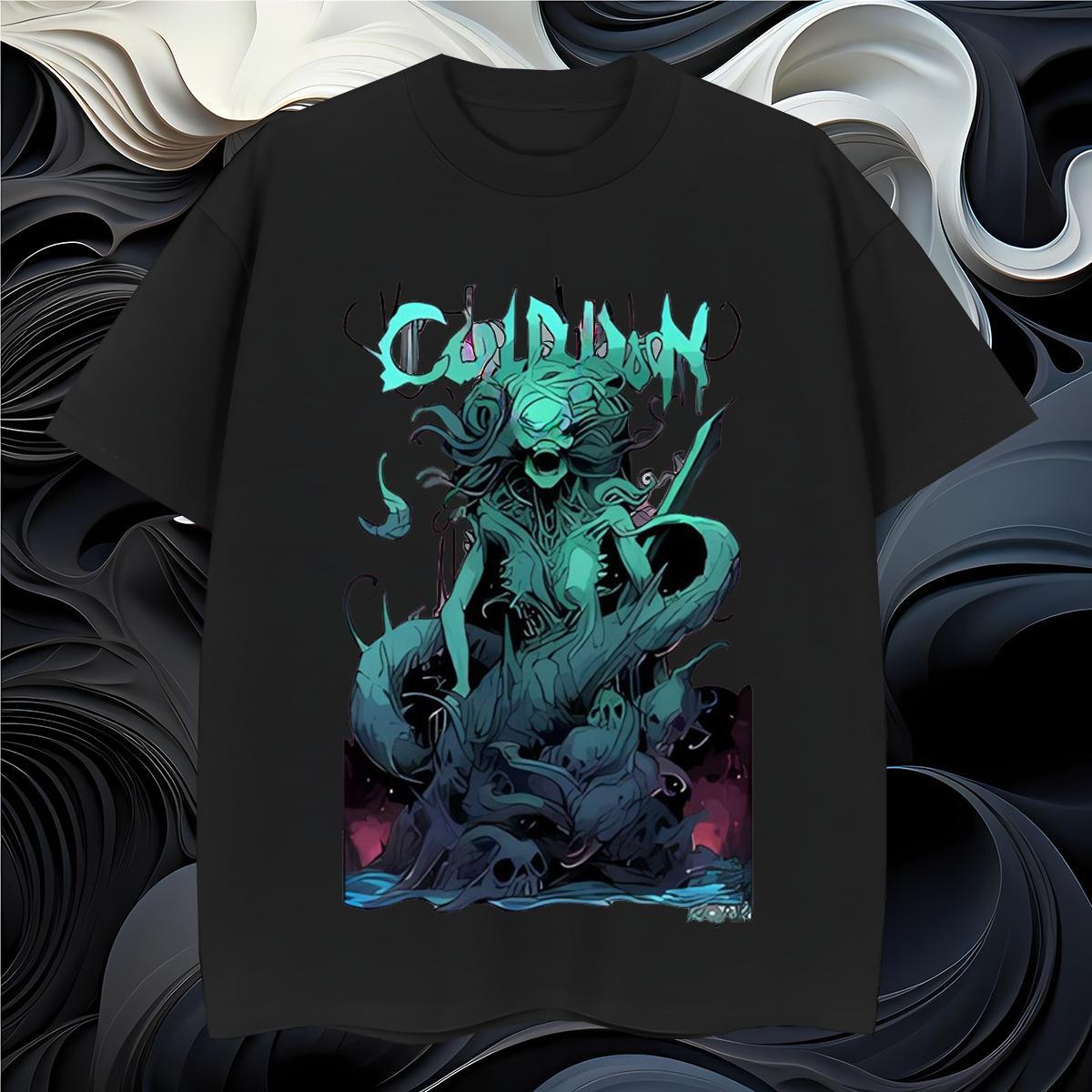 Men T Shirts 230g 100% Cotton Terror Hip Hop Street Short Sleeve Soft Black Oversized Couples T Shirts Designer Wholesale Top Tees