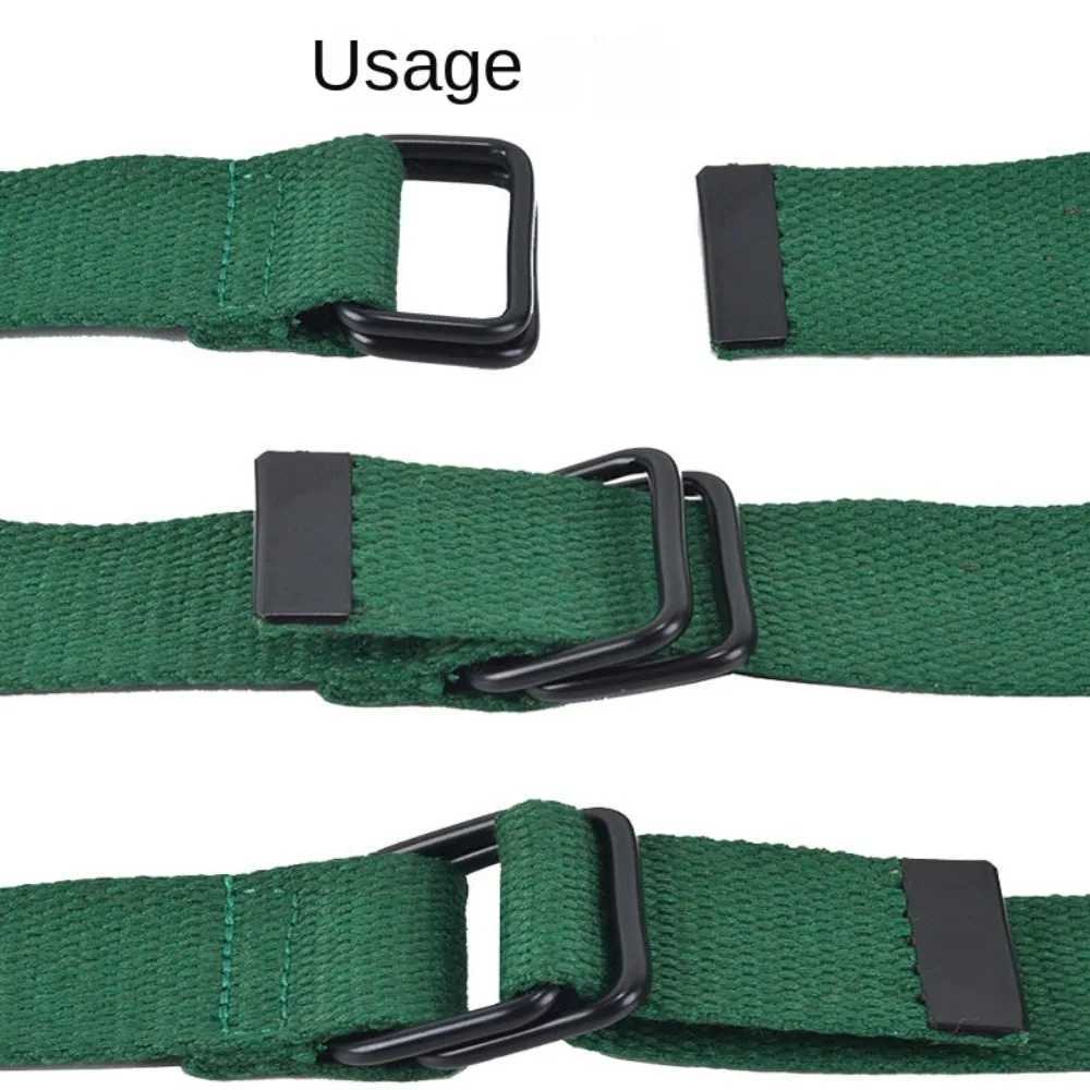 Double loop buckle canvas belt casual fabric no punching buckle belt cotton canvas the best canvas belt W240807