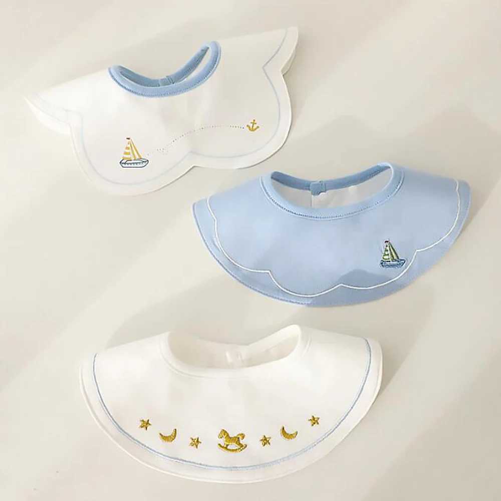 Bibs Burp Cloths Baby Waterproof Bib 3 Pieces Cartoon 360 Degree Rotatable Baby Feeding Bibs Newborn Drool Teeth Saliva Towel For Boys GirlsL4812
