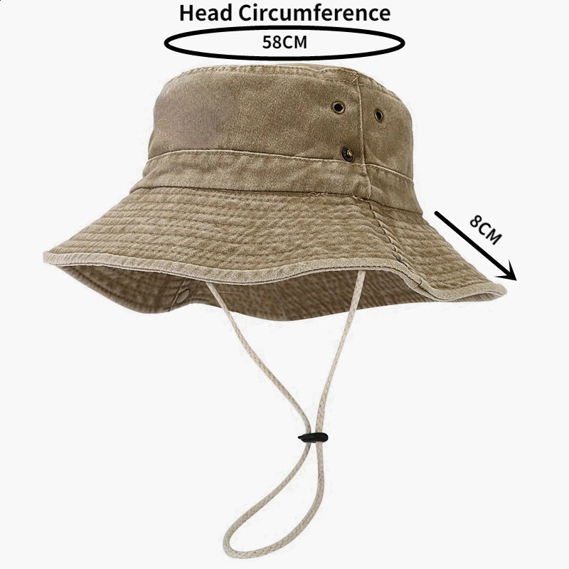 Fishermans Hat Mens Bucket Outdoor Womens Wide Brim Summer Hiking Camping 240812