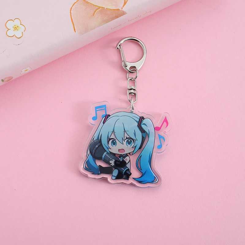Acrylic Keychain cartoon Character Decorative Keybag Pendant Clothing Accessories W240808