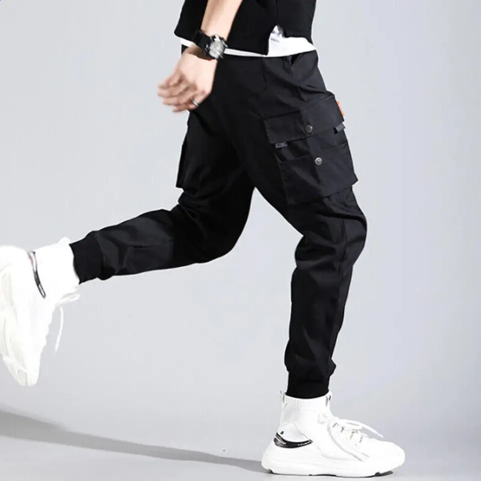 Mens cargo tactical pants work combat multi pocket casual training Trousers Overalls clothing jogger hiking mens cargo pants 1 piece 240930