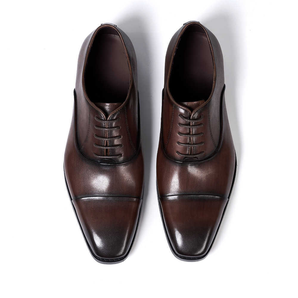 CMM New Leather Shoes Mens Top Layer Cowhide Business Formal Mens Shoes British Classic Three Joint Office Party Shoes Men