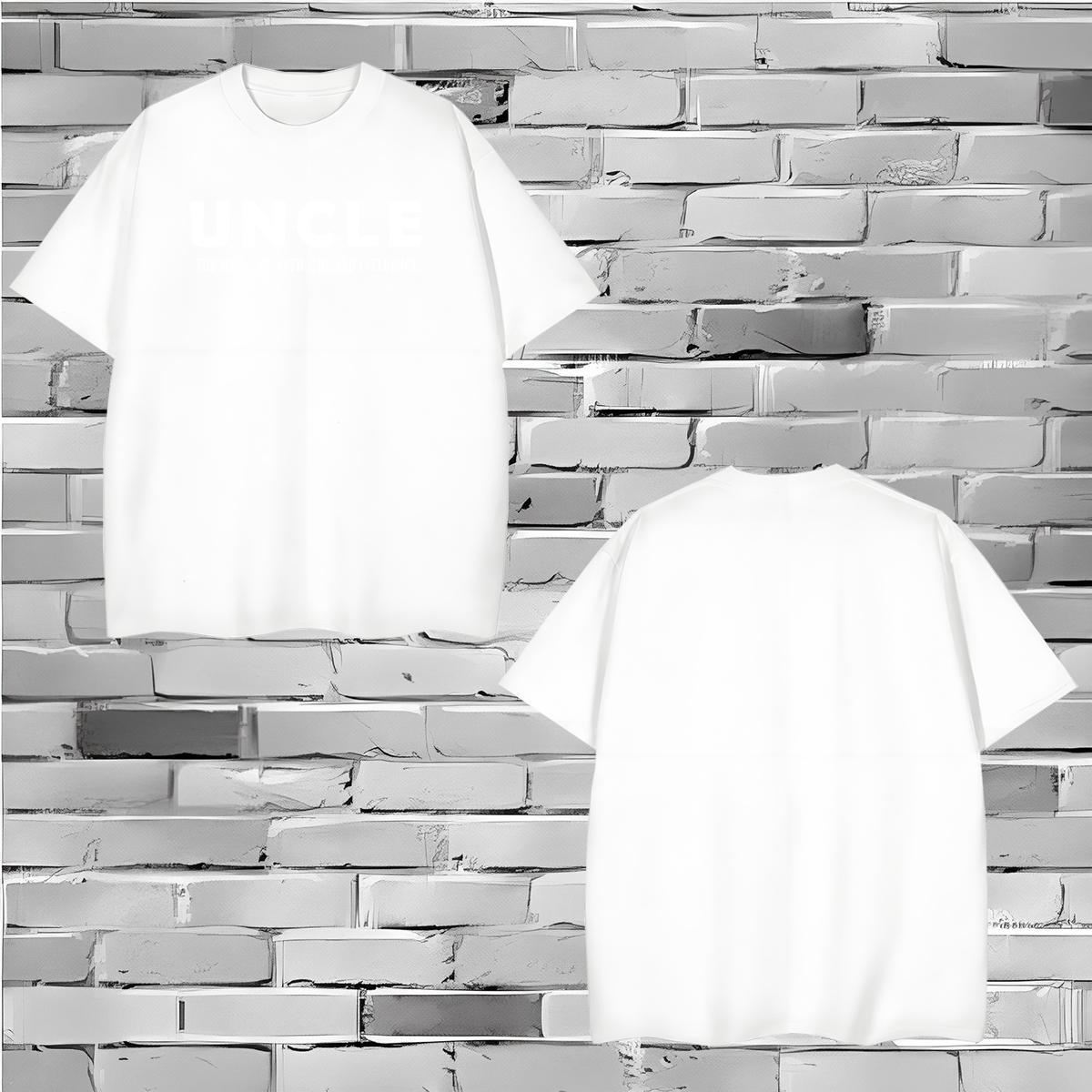 Brand letter Mens T Shirts Casual Daily Wear Men Tees 230g Cotton Wholesale Breathable Soft Plus Size Custom Top Tees