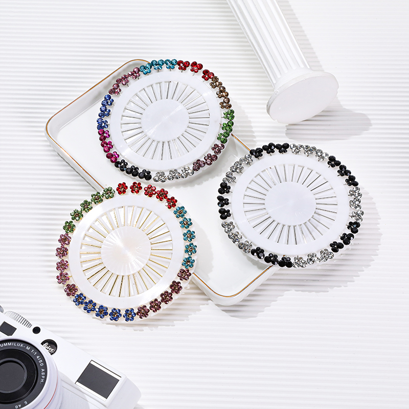 Butterfly Plum Blossom Plate Needle Fashion Women's Silk Scarf Headband Cover Needle Fixed Anti slip Pin Brooch