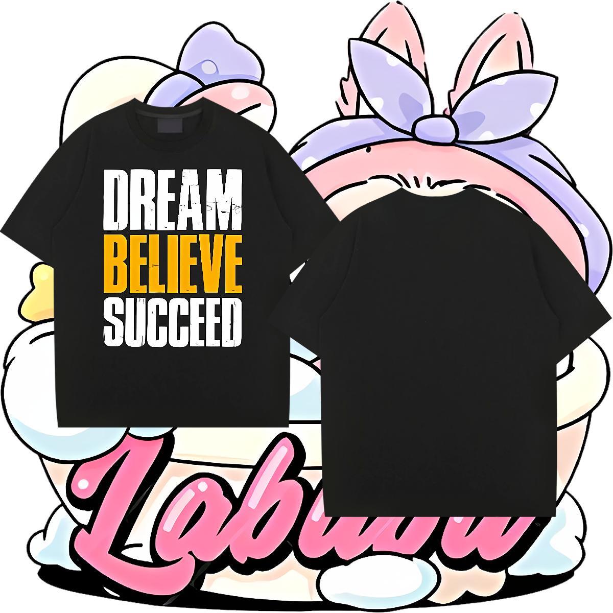 Soft Couples T Shirts Summer Casual 230g Pure Cotton DIY Anime O Neck Short Sleeves letter T-Shirts Brand Tee Shirt