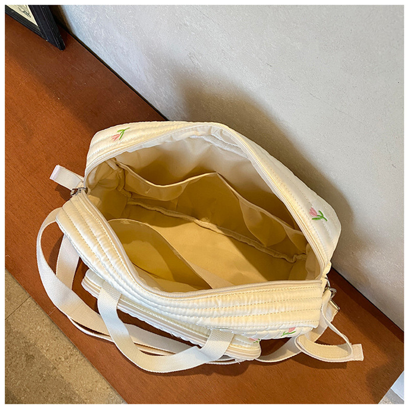 Women Crossbody bag Shoulder Bag Handbag Mummy Embroidery Quilted Stroller Diaper Storage Large Handbags