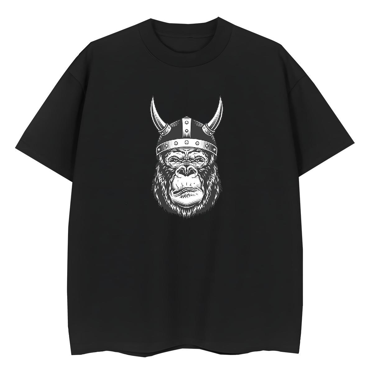 Designer Men Tshirts Daily Outfit 230g Pure Cotton Floral Print Breathable Crew Neck chimpanzee Men T Shirts 2024 DIY Tees Shirts